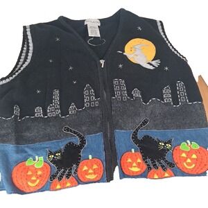 White Stage Halloween Zip Up Vest